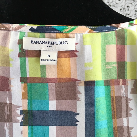 Banana Republic Multicolored Sleeveless Blouse - Picture 6 of 7